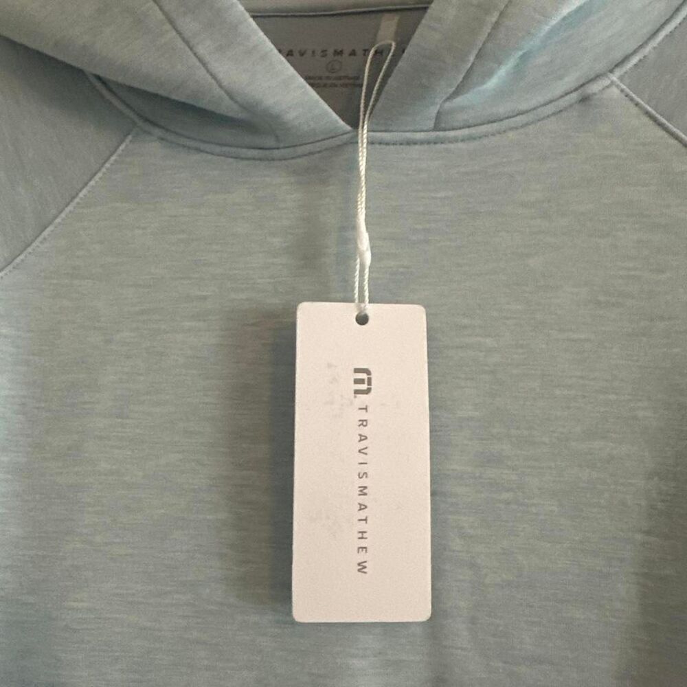 Travis Mathew Women's Baby Blue Hoodie - Picture 3 of 3